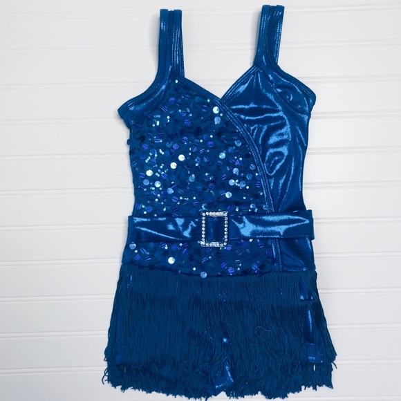 CURTAIN CALL COSTUME Flapper biketard. Item# 0065 - Picture 3 of 5